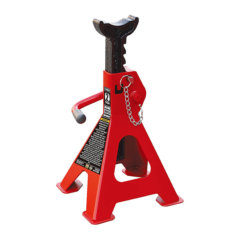 2 Ton Ratchet Jack Stands Pair Raw Tools