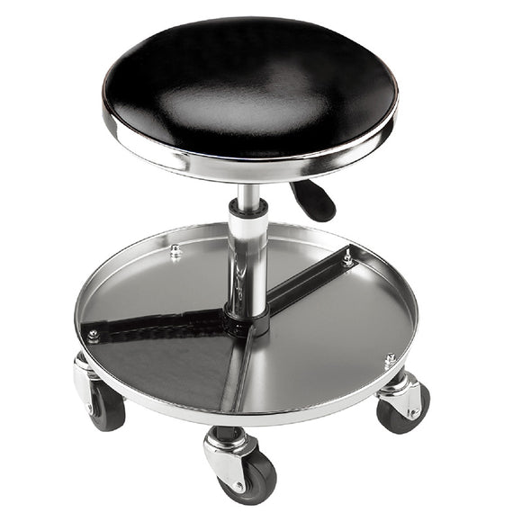 Mechanics Chrome Work Seat – Round