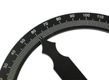 Dasqua Aluminium Protractor Angle Finder/Gauge 150mm x 200mm